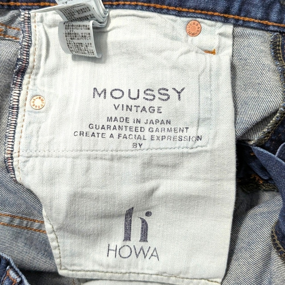 Moussy Vintage Cicero Skinny Jeans Dark Wash Made in Japan‎ Size 29 - Picture 8 of 16